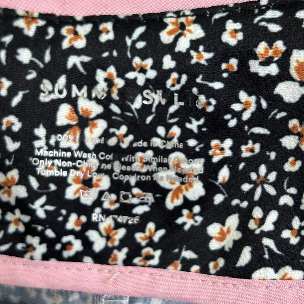 Summersalt Soft Charmeuse Cloud 9 size M boyfriend sleep shirt. Black and white - Picture 6 of 10